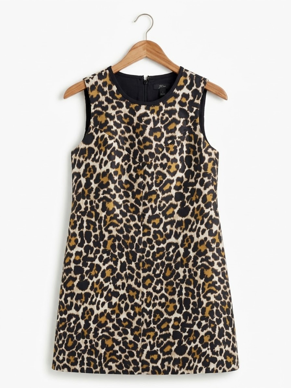 J.Crew Leopard Print Sleeveless Shift Mini Dress 4 Cheetah Mob Wife Y2K